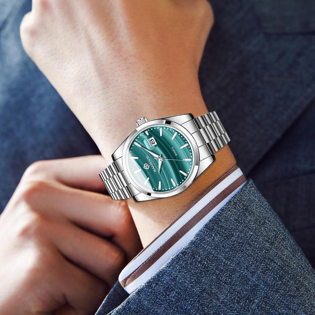 LIGE New Men Watches BANGWEI Brand Fashion Casual Personality Dial Waterproof Steel Mens Quartz Watch