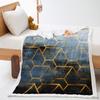 Blanket Geometric Rhombus Digital Printing Lamb Fleece Crystal Fleece Blanket