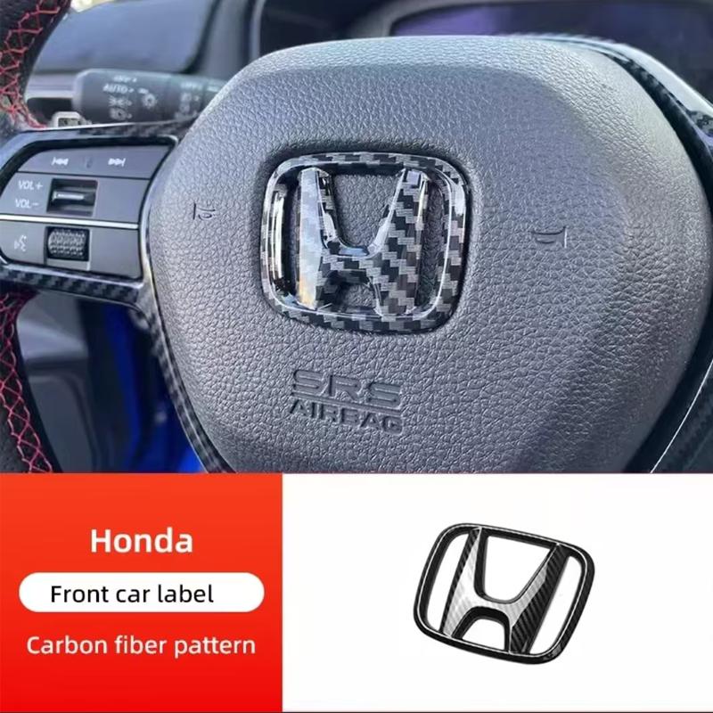 ZAG1 Honda Car Logo ABS Auto Front Grille Emblem Trunk Sticker Accessories For Honda Accord Civic 8th 9th 9.5th 10th 11th Generation