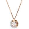 Swarovski Dextera Hollow Design Cubic Zirconia Imitation Crystal Necklace Women necklace Rose-Gold 5692257