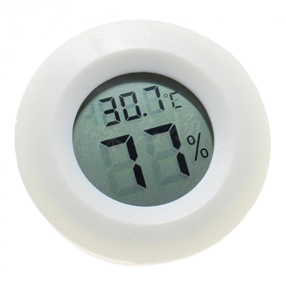 Круглый цифровой термометр влажности, ЖК-дисплей для террариума для рептилий, красный KTY