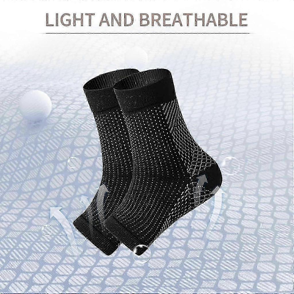 3 Pairs Neuropathy Socks for Pain Relief - Compression Socks for Neuropathy, Tendonitis & Plantar Fasciitis - Soothing Foot Care