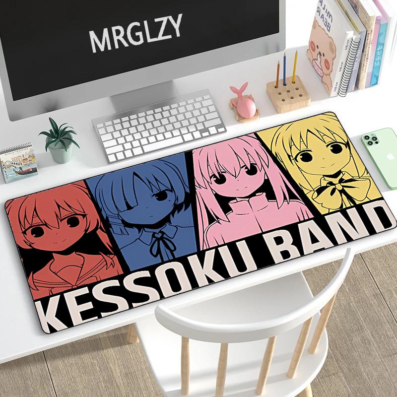 Kessoku band Свинка Аниме Коврик Игровые аксессуары Коврик для мыши для игроков Настольное украшение коврик для стола для игроков 900x400 Кавай