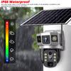12MP 6K Solar 4G IP Camera CCTV Surveillance 10X Digital Zoom Outdoor Waterproof Monitor Pir Motion Detect Night Vision V380 Cam