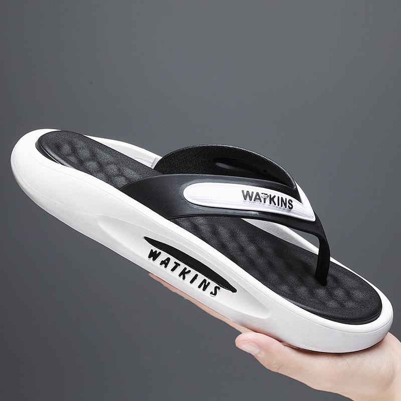 Мужские модные шлепанцы на толстой подошве: Мягкие, удобные пляжные сандалии на лето