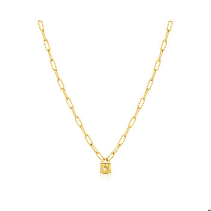 Колье - Ania Haie - N032-01G - Позолоченное - Золотистое - Элегантная женщина