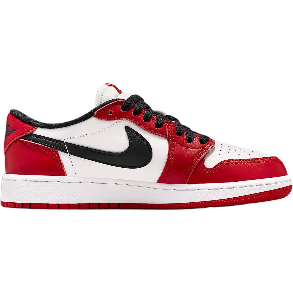 Jordan 1 Низкие Детские Баскетбольные Кроссовки Красные Белые Унисекс HQ6999-600