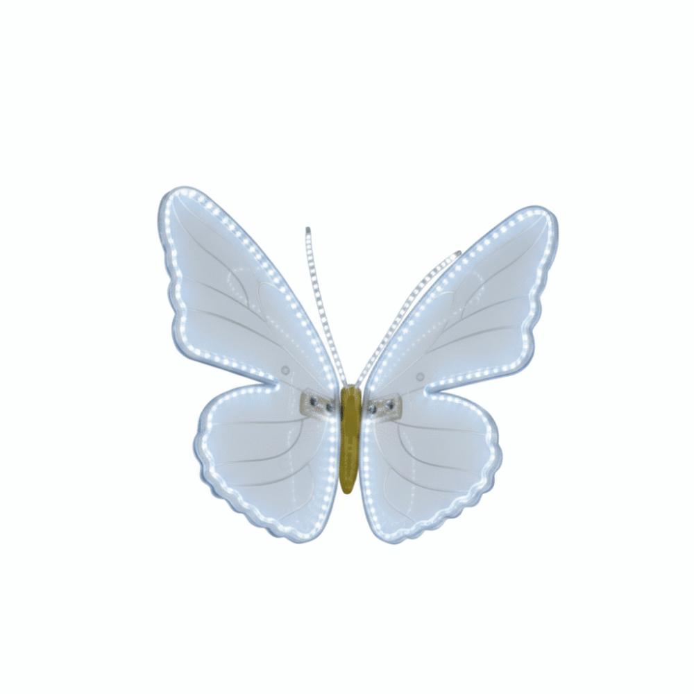 Waterproof LED Butterfly Light 40/60cm LED Simulated Butterfly Decor Outdoor Garden/Wall Decor