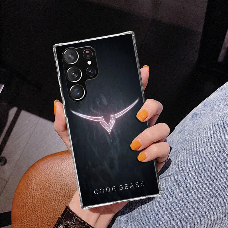 Чехол для телефона с аниме Code Geass для Samsung Galaxy S24 S25 Edge S26 Ultra S23 S22 S21 Plus S20 FE + Персонализированный чехол с принтом Galaxy