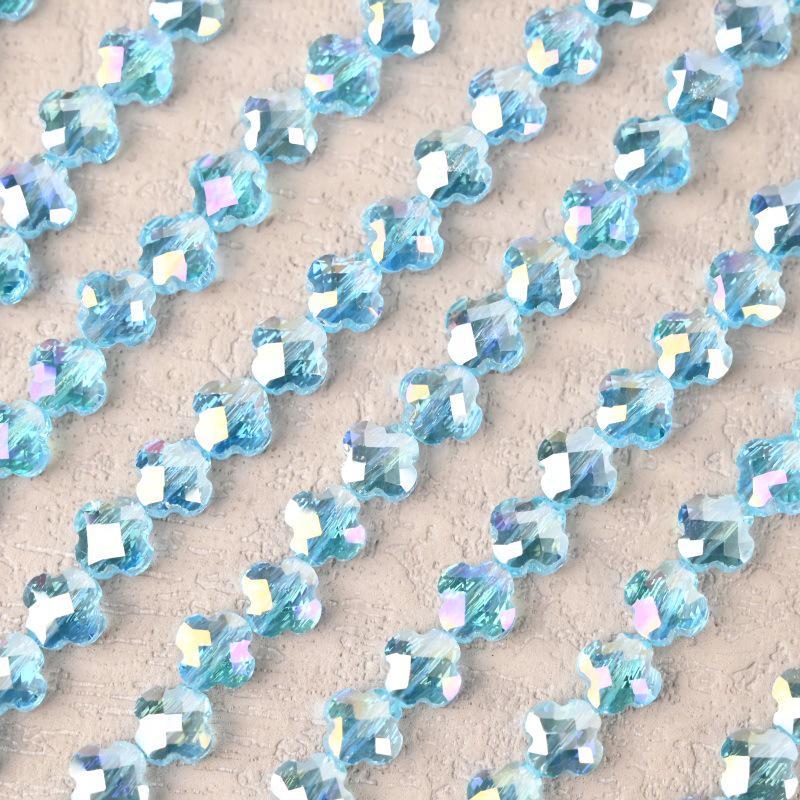 Гальванизированный четырехлистный клевер шерпа бисерные аксессуары для изготовления ожерелий своими руками