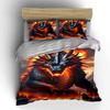 Fiery dragon with horns. Bedding sets Duvet cover sets Duvet covers Pillowcases(1*Duvet Cover 2*Pillowcases without duvet insert)