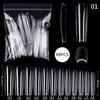 1Bag Gel Nails Extension System False Nail Full Cover Sculpted Clear Matte Fake Nail Tips Quick Building Nail Manicures Tool