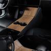 Наклейка на центральную панель управления для Tesla Model 3 2017-2020 гг., автомобильные аксессуары с текстурой под дерево, защитная внутренняя часть, модель Three