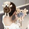 Plush Ponytail Headband Elastic Hair Ring Headwear Cute Cartoon Animal Rubber Hair Bands Ties for Accessories