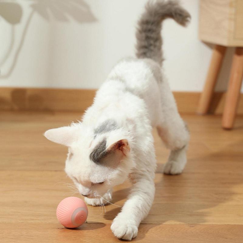 Juguetes Para Gatos Smart Cat Rolling Ball Toys Rechargeable Cat Toys Ball Motion Ball Self-moving Kitten Toys for Indoor Interactive Playing