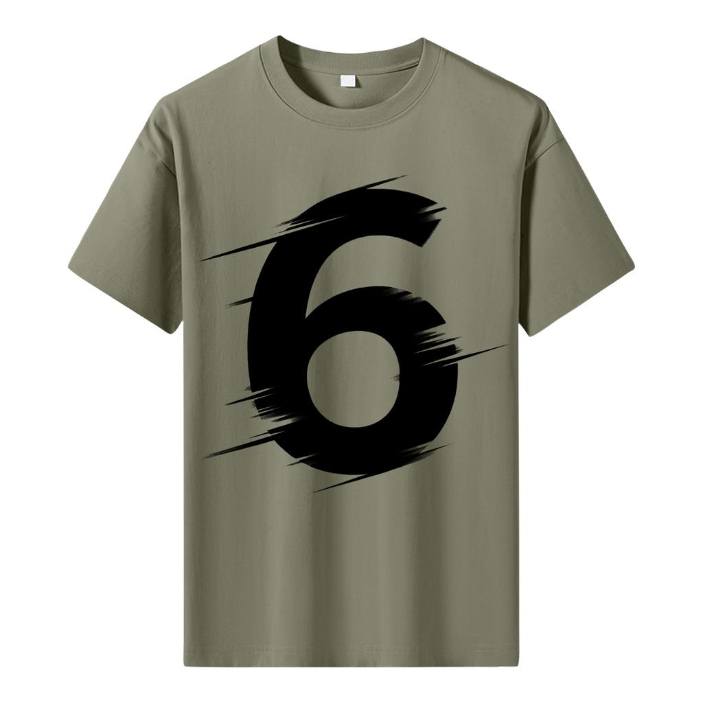 Мужская футболка с коротким рукавом с принтом Мужская свободная повседневная футболка с коротким рукавом