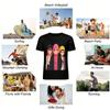 Cool Trio Anime Print Casual Top Unisex Loose Fit Versatile Daily T-Shirt Streetwear Pure cotton T-shirt