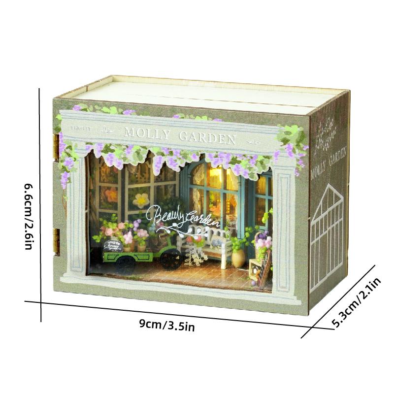 Miniature Doll House Handmade 3D Puzzle Assembly Building Model Kit Creative Room Bedroom Decoration With Furniture Wooden Craft