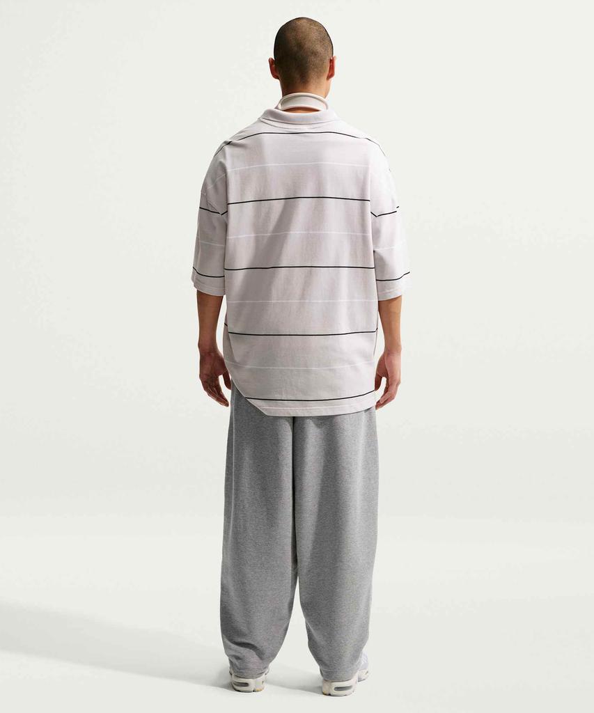 NIKE Sportswear Club Oversized French Terry Pants M - Dark Grey Heather:Light Smoke Grey:White / If0722-063
