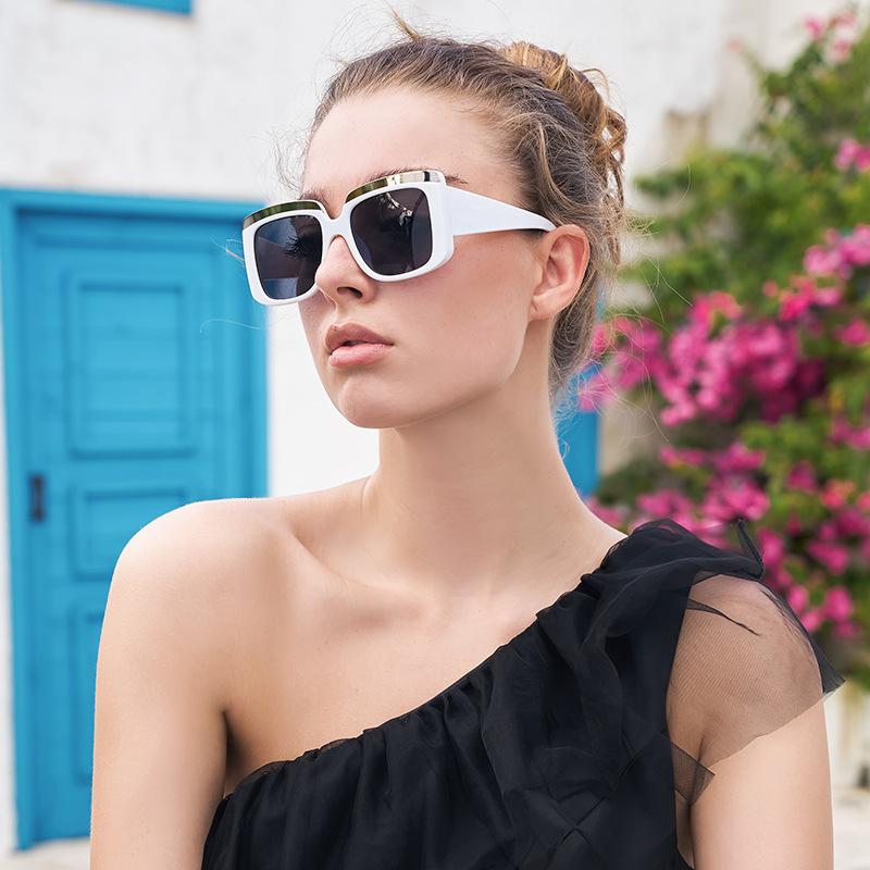 Квадратные солнцезащитные очки женские персонализированные солнцезащитные очки с большой оправой мужские очки