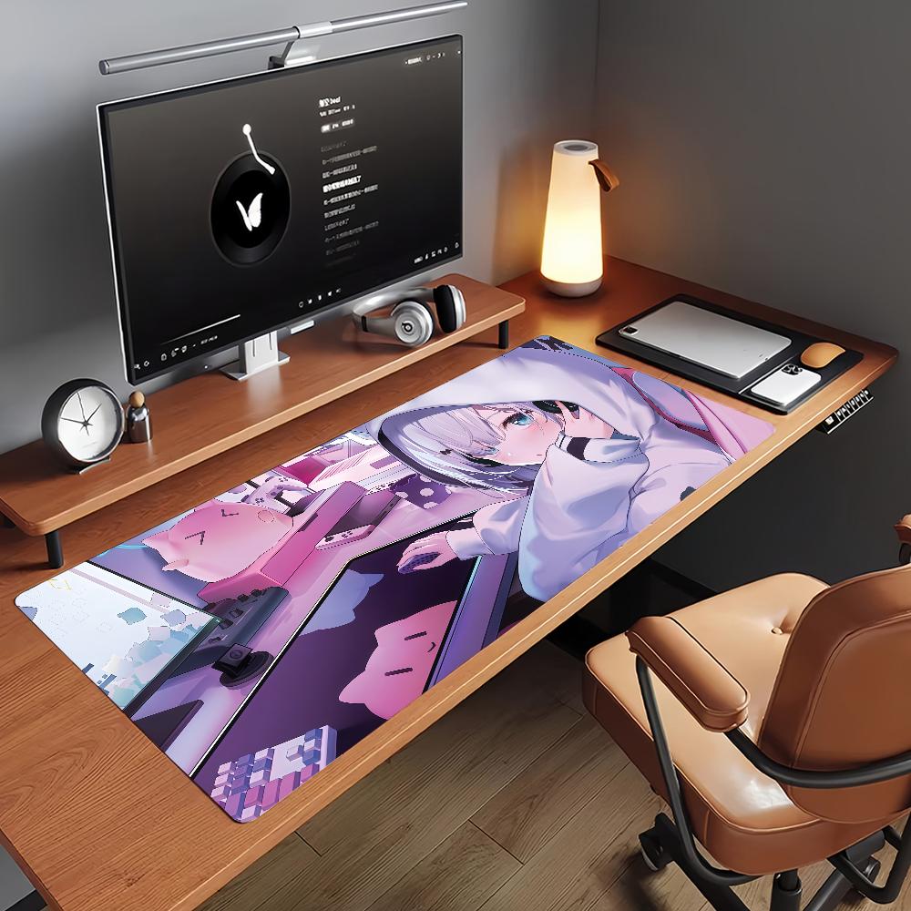 VTuber K-Kaga Sumire Mouse Pad Non-slip Rubber Gamer Balance Computer Mat Decoracion Deskmat Laptop Office Large