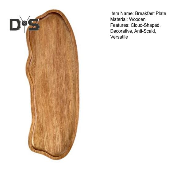 Деревянный поднос для чая/кофе в форме облака, фруктовая десертная тарелка для конфет, чашка для чая/кофе, тарелка для завтрака, органайзер для украшений и косметики