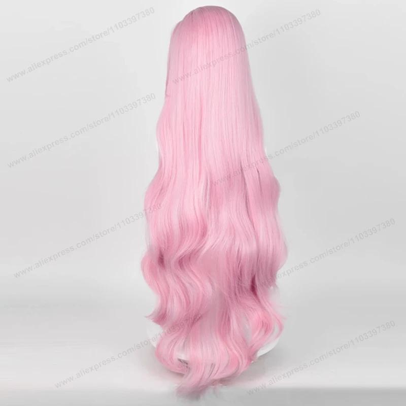Fluttershy Cosplay Wig Synthetic Hair Unisex 100cm Long Curly Wave Pink Women Hairs Anime Heat Resistant Wigs