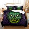 Halloween Bedding Comforter Sets Skull 3D Printed Comforter Sets Ultra Soft & Comfortable King Size Bedding Sets Decorative