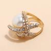 Модное кольцо в стиле ретро, ​​креативное кольцо с бриллиантом, регулируемое кольцо с регулируемым отверстием, кольцо в богемном этническом стиле, модное кольцо