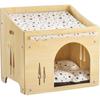 Yue Shang Multi-Function Cat Bed: Hammock, Climbing Frame, Tree, and Enclosed Box with Mat