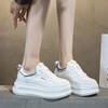 7cm  New Air Mesh Synthetic Microfiber Leather Chunky Sneaker Spring Hollow Platform Autumn Women Flats Shoes Sandals Summer