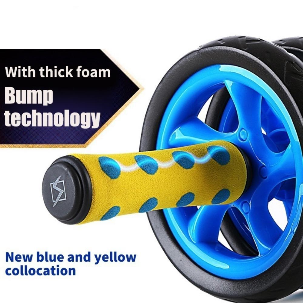 Колесо для упражнений на пресс Двойные колеса Роликовые тренажеры для фитнеса