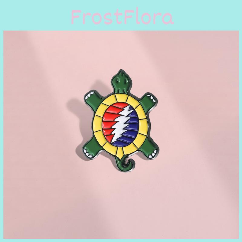Unique Colorful Turtle Shaped Cartoon Brooch Creative Pin For Music Fans And Collectors
