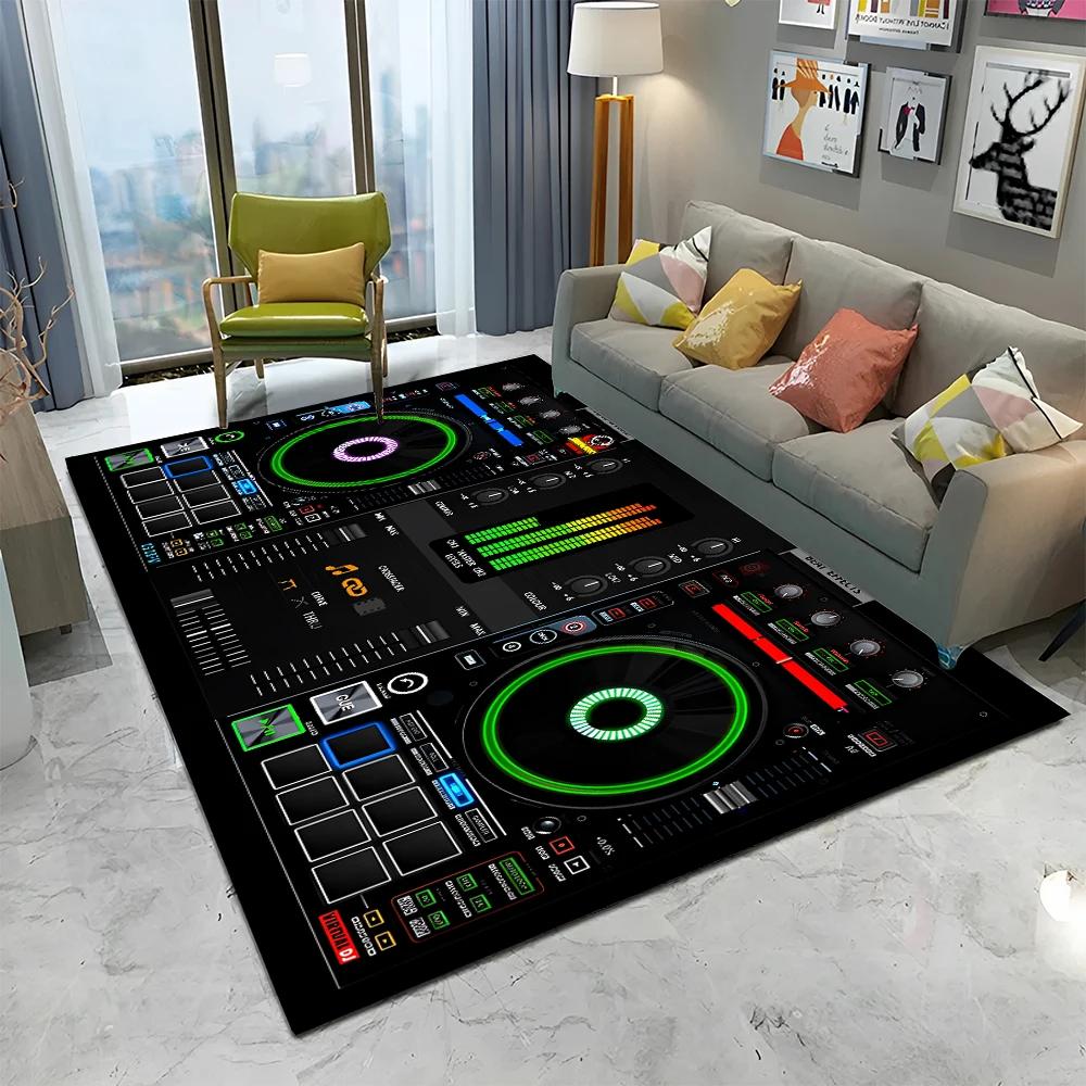 3D DJ Music Screen Keyboard Cartoon Carpet Mat для дома, гостиной, спальни, дивана, коврика для двери, коврика для детской зоны, нескользящий коврик для пола