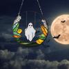 Хэллоуин Качели Призрак Подвесные Украшения Дома Офис Внутреннее Уличное Акриловое Витражное Стекло