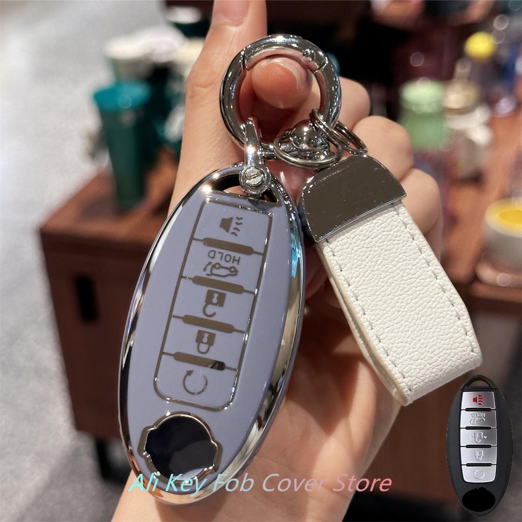 Чехол для брелока Брелок-шнурок для Nissan Altima Maxima Murano Rogue Sentra 370z Pathfinder Smart Control Защита ключа