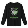 Womens I Wear Green For My Mom Kidney Disease Awareness T Shirt Black 2X Large vintage Washed streetwear graphic