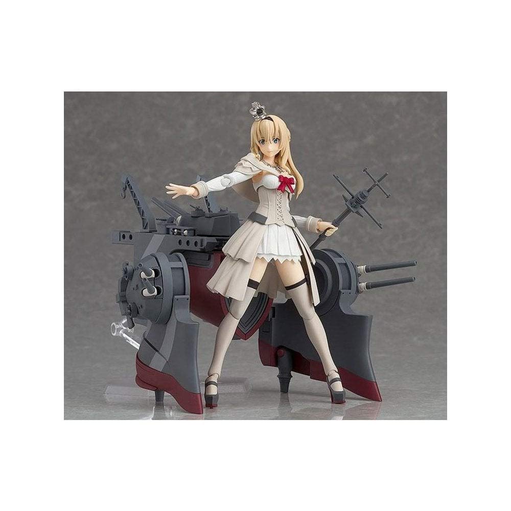Max Factory Warspite Figma Action Figure Brown Beige Gray Kancolle 6-inch
