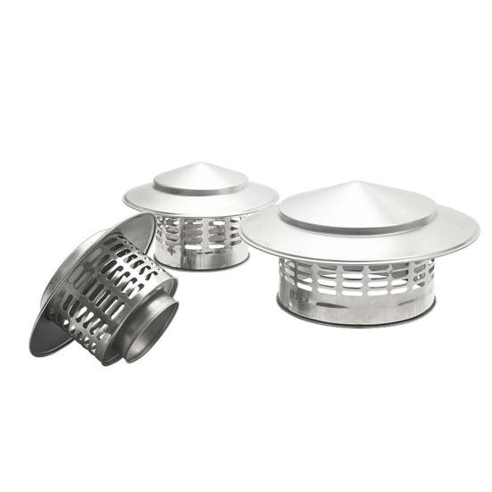 Крышка для круглого дымохода Yousheng с сетчатым экраном, конический верх, металлический чехол для дымохода, устойчивый к погодным условиям, внешняя крыша, конический верх, дождезащитный чехол для выхлопной трубы камина