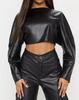 Top Stylish Genuine Formal Lambskin Casual Women's Handmade Party Black Leather