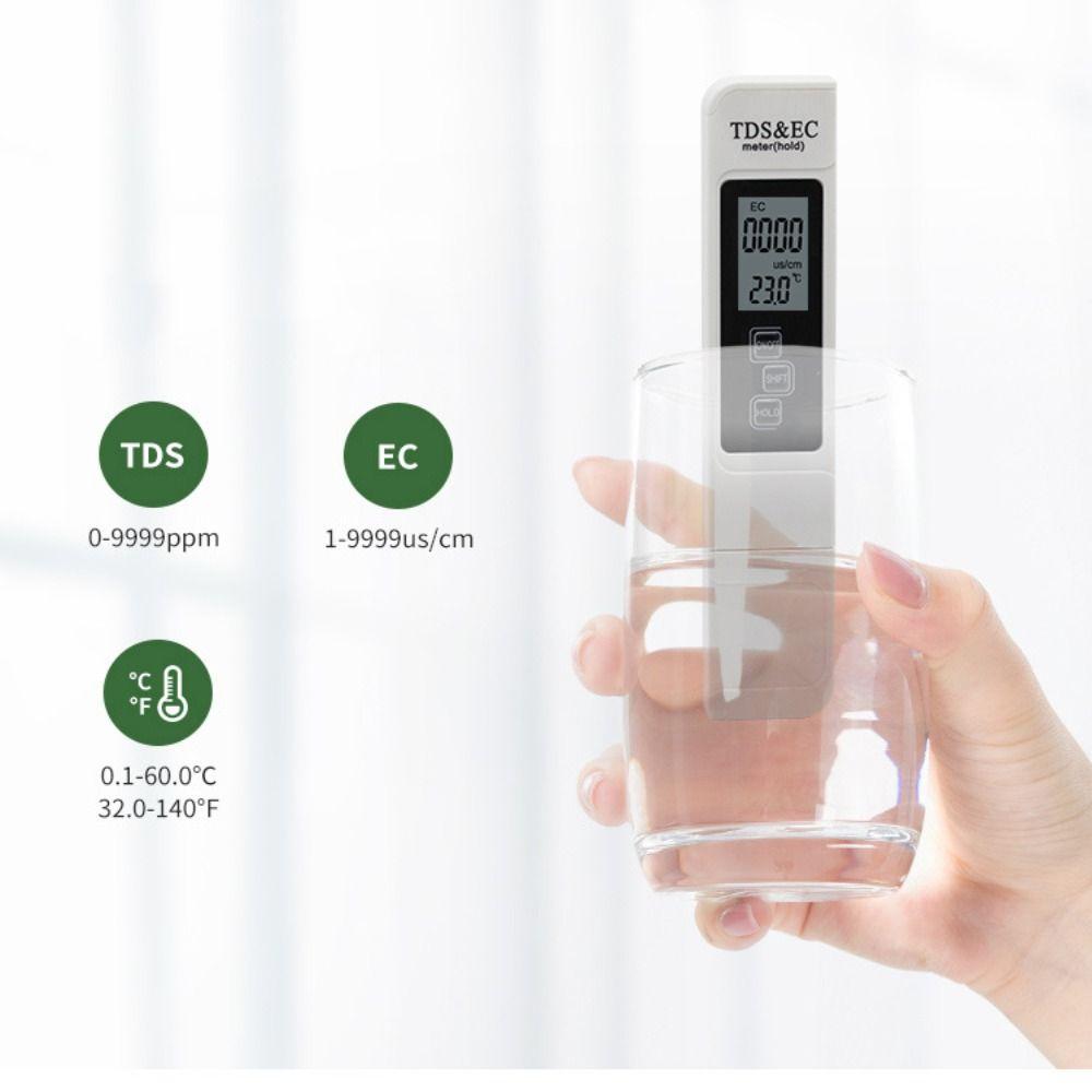 For Aquarium Pool Water Tester Hydroponics PH Test Pen TDS EC Meter Water Purity Digital Tester