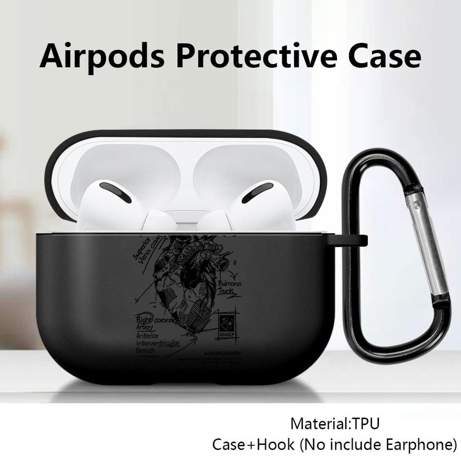 Креативная модель сердечно-сосудистой системы Чехол для наушников Airpods 4 3 1 Pro2 2 Pro3 Pro