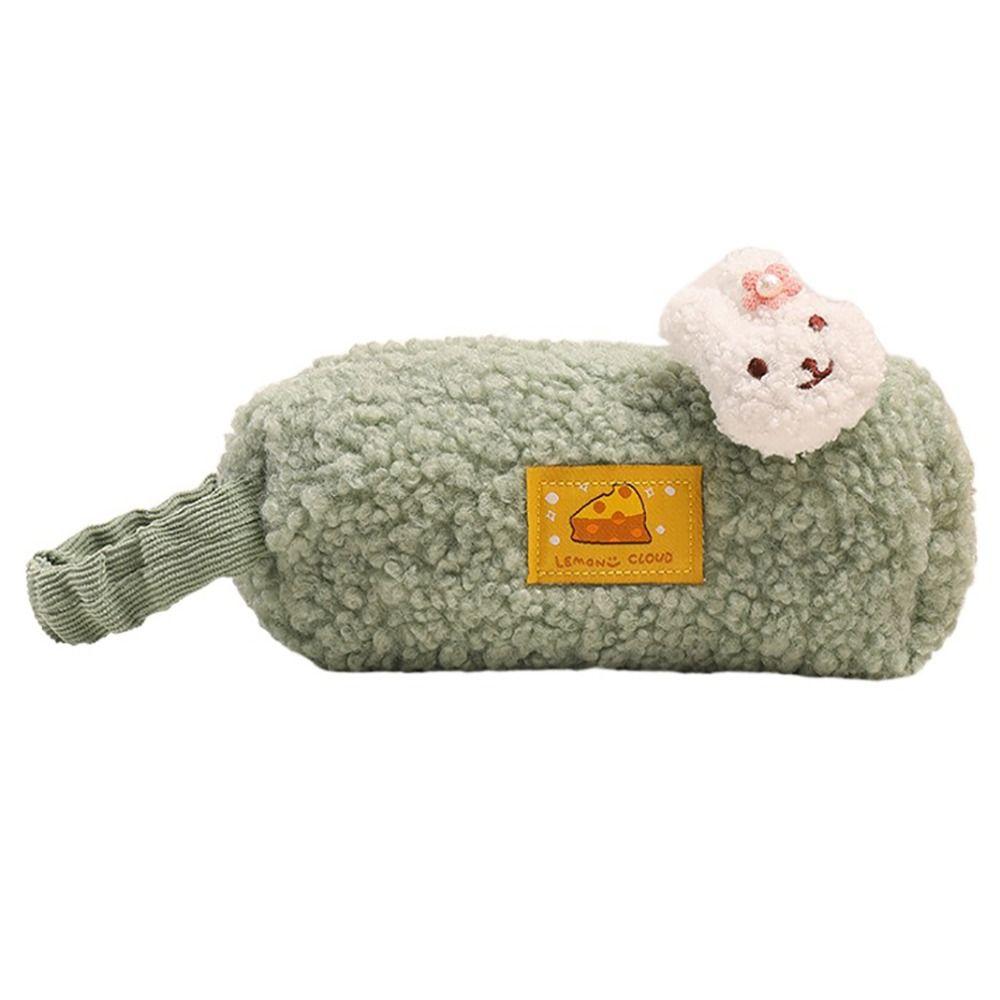 Multifunctional Pen Bag Lamb's wool Stationery Organizer Multifunctional Pencil Case Gift