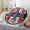 1PC Stoke City FC Print Flannel Blanket, High quality Comfortable for All Seasons, Home Decor, Warmth and Comfort, Perfect for Christmas Gifts182