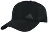 Adidas Men's Moisture-Wicking, Quick-Drying, Logo-Embroidered Half Mesh INTER ZERO Sports Cap, 100-711-401 (01 Black), 1 Cap