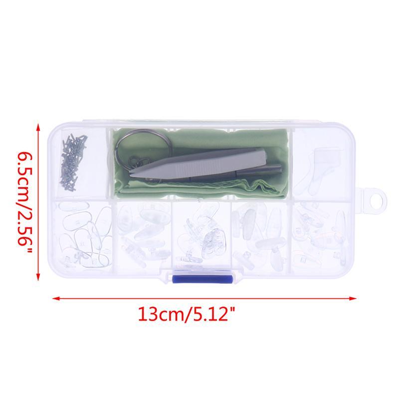 Силиконовые носовые упоры Очки Модные очки Винты для очков Оптический ремонтный комплект