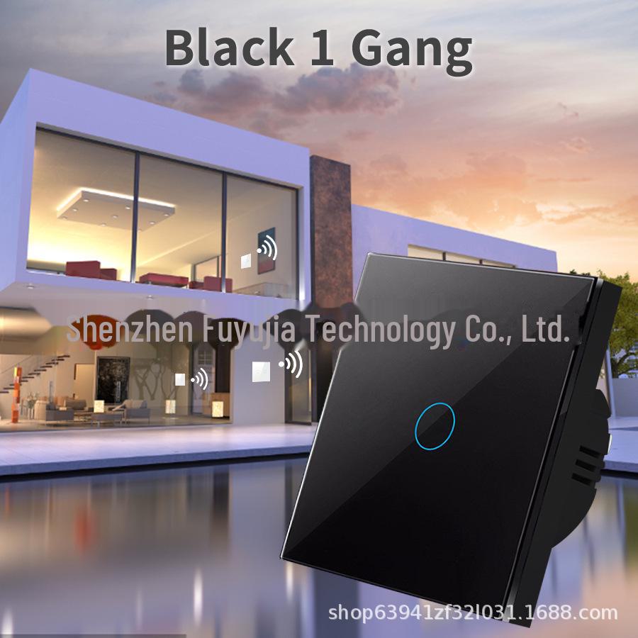 Tuya Smart RF433 Европейский WiFi/Bluetooth-переключатель для стекла - управление одним проводом