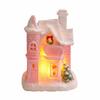 Resin LED Light Snow House Cute Christmas House Ornament  Party Favors