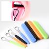Hollow Hole Tongue Cleaner Double Side Lightweight Tongue Scraper Oral Brush with Portable Case for Travel