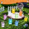 10/20Pcs Luminous Mini Resin Cow, Glow In The Dark Cows Tiny Animals Figures Diy Crafts For Fairy Garden Micro Landscape